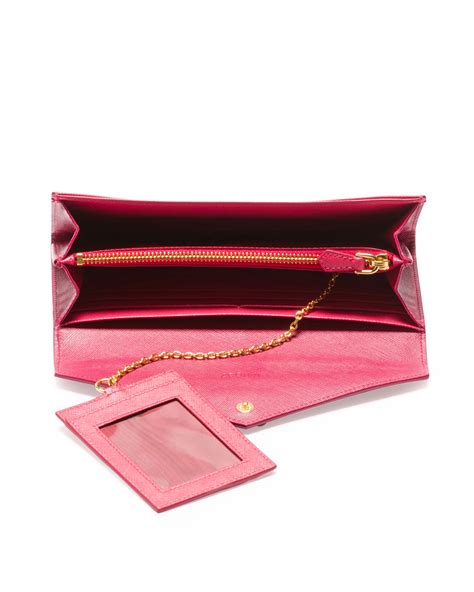 new prada wallet pink|pink prada envelope wallet.